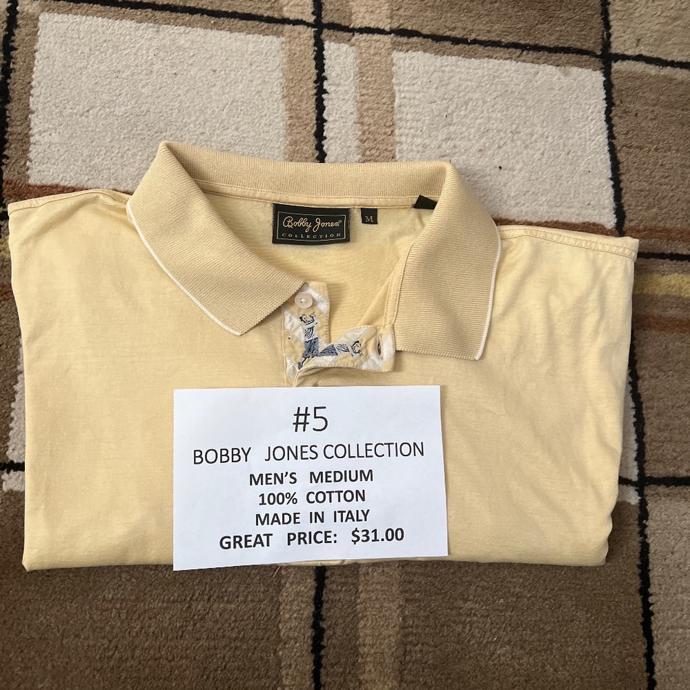Bobby. Jones Short Sleeve  Golf. Shirt